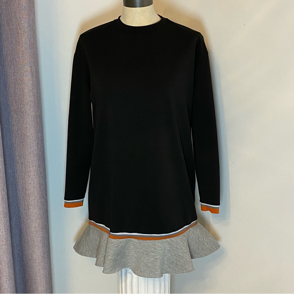 ❌SOLD❌ZARA Black and Gray Tunic with Orange Accents